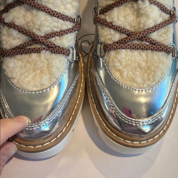 The Drop Women's Caleb Shearling Hiking Boot Hi-Top Size 8 - Picture 5 of 9